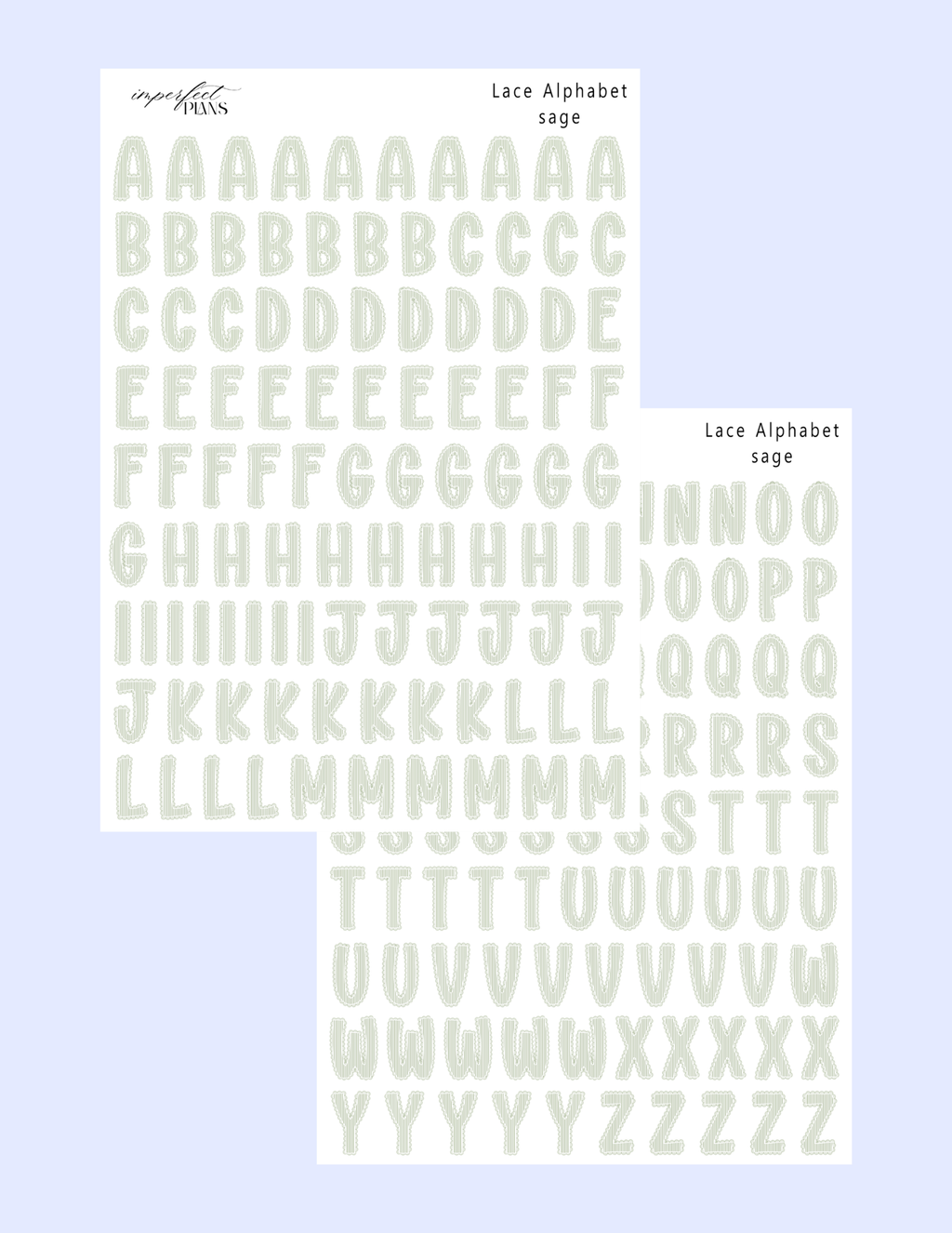 Lace Letters