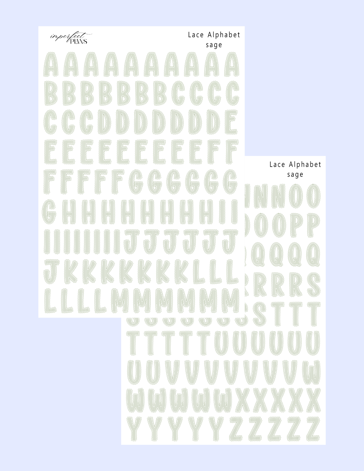 Lace Letters