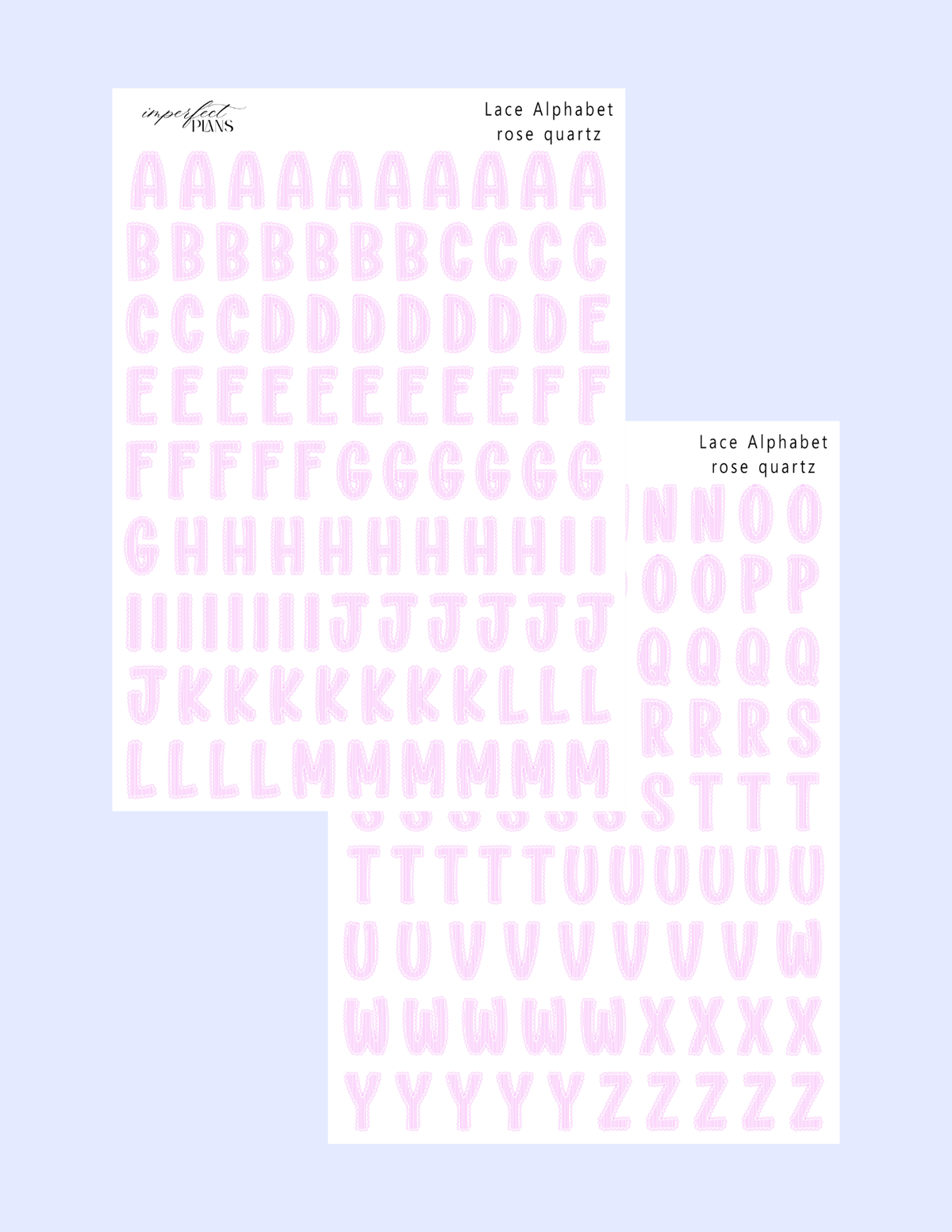 Lace Letters