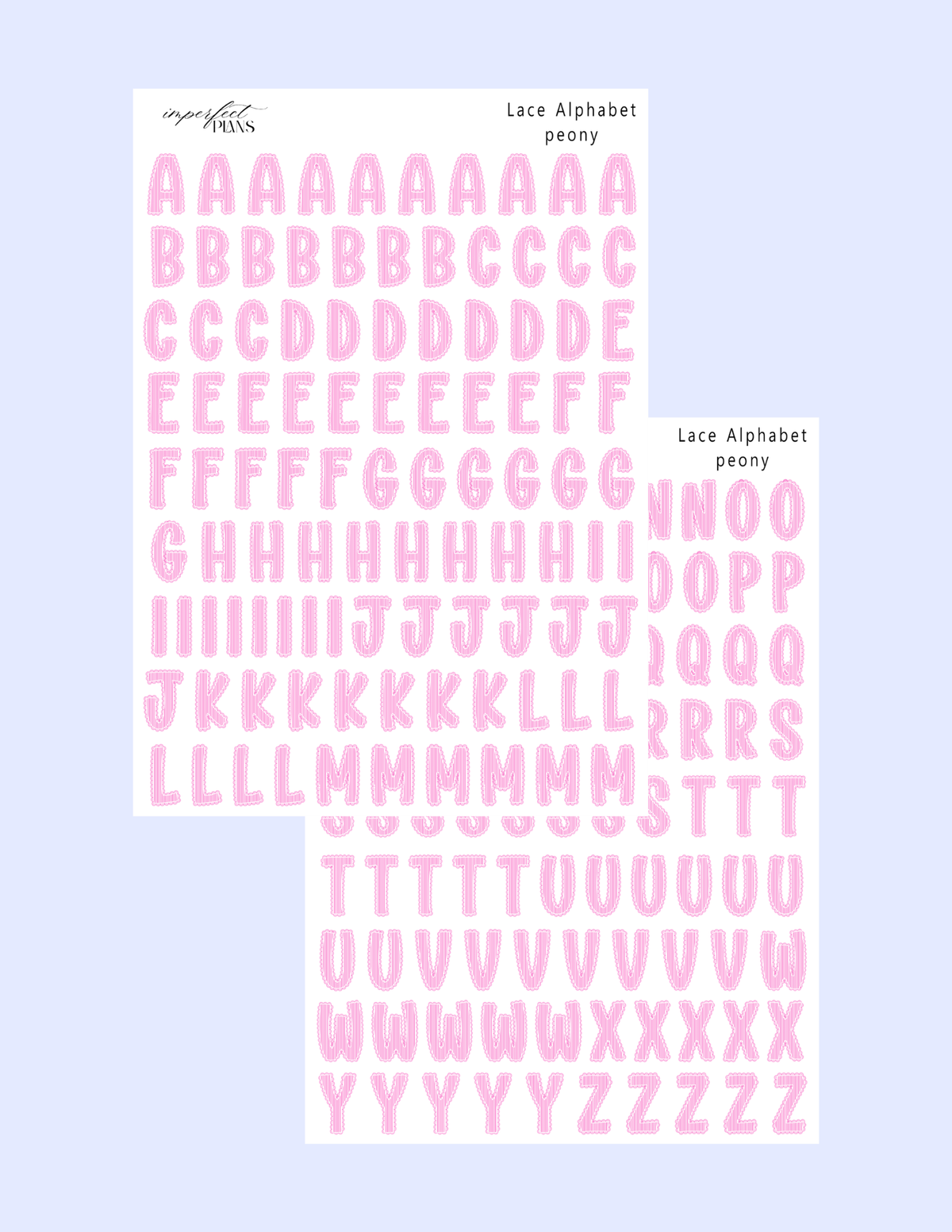 Lace Letters