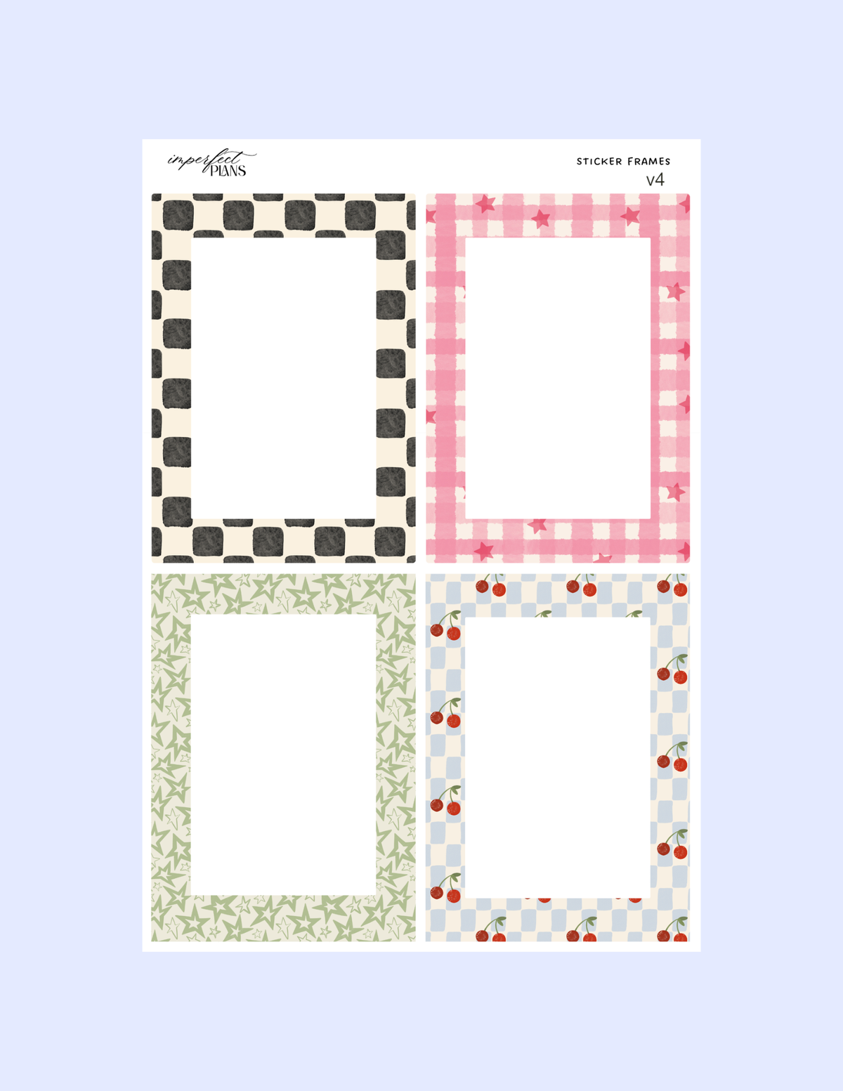 Vinyl Sticker frames set