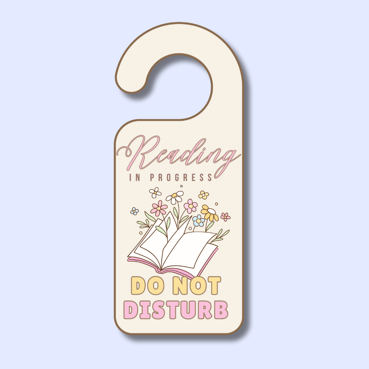Door hanger sticker