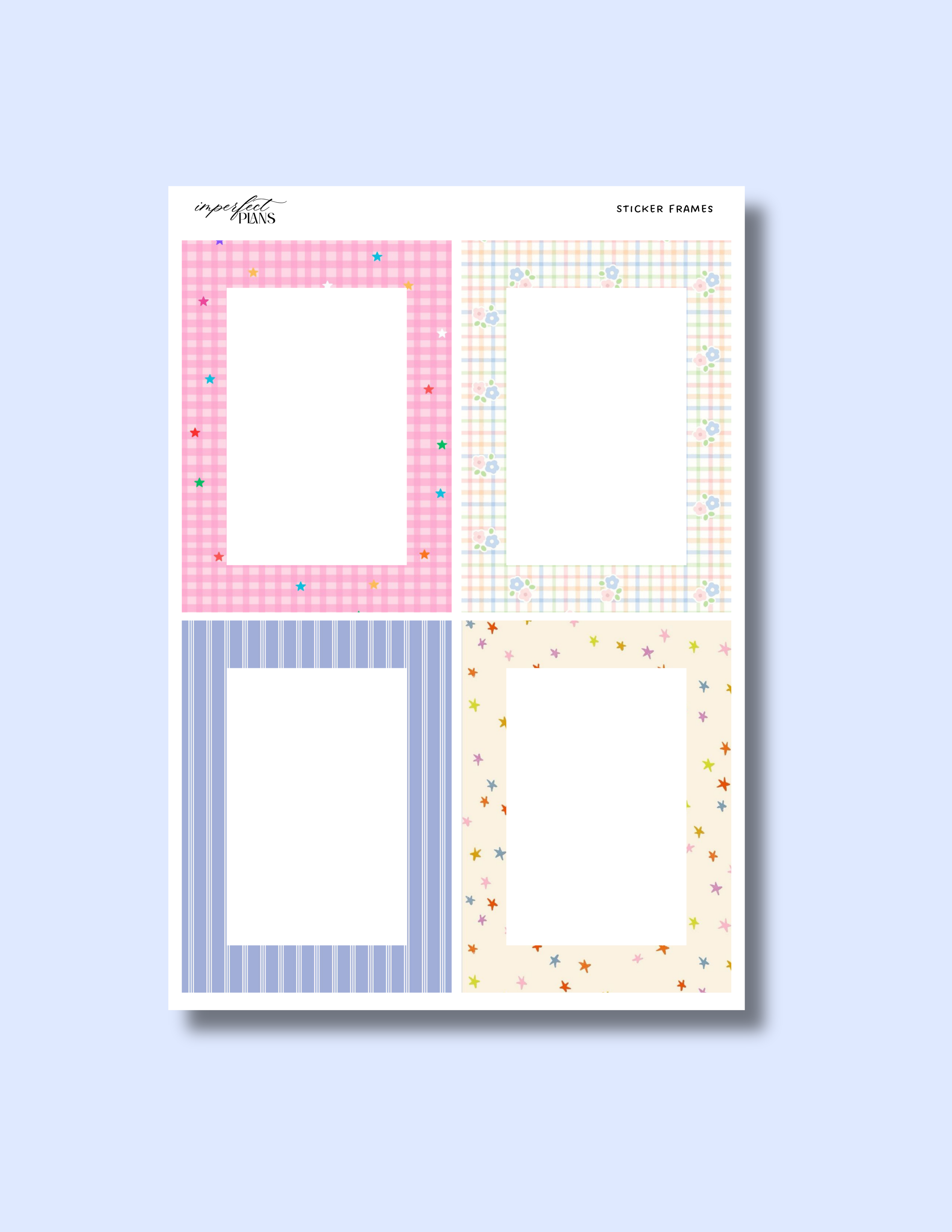 Vinyl Sticker frames set