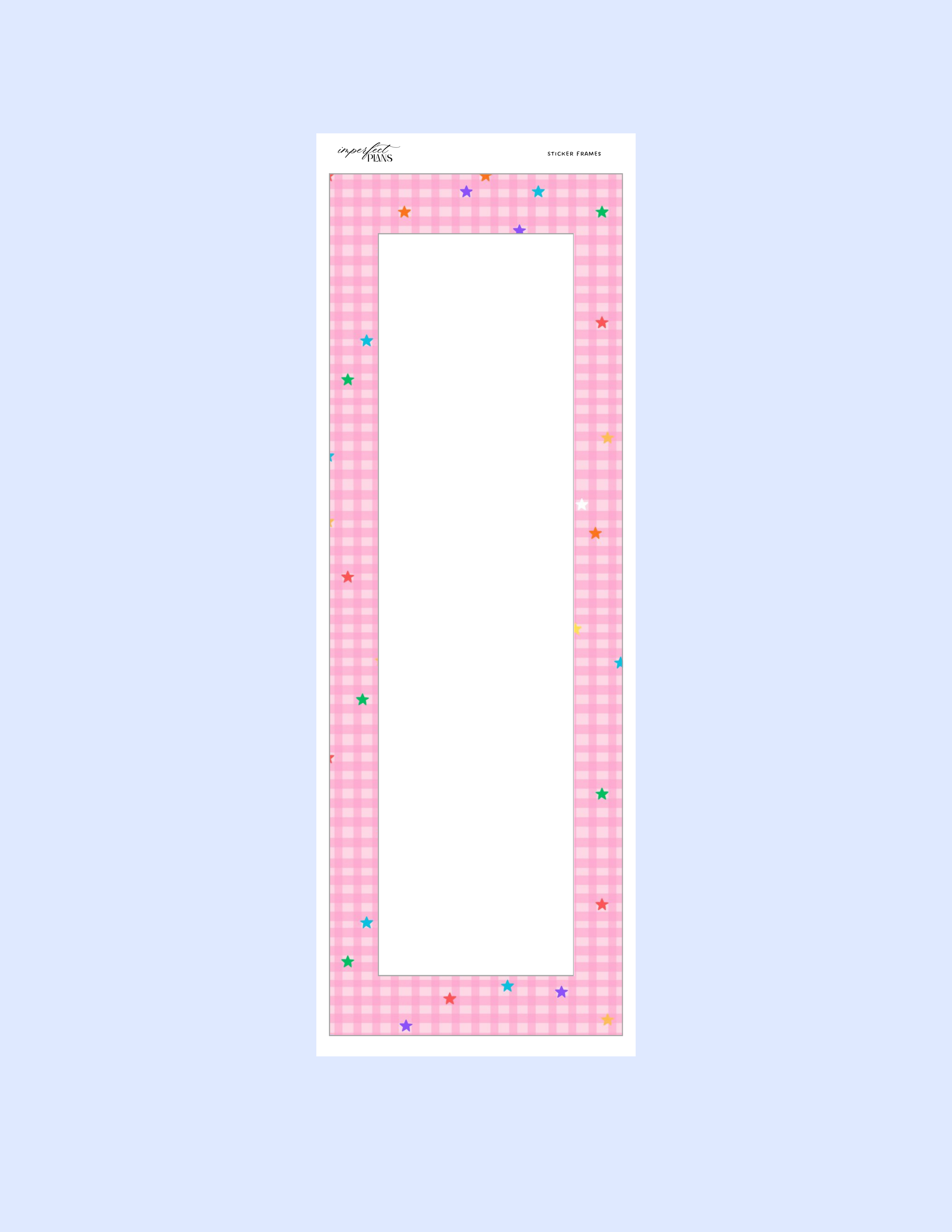 Vinyl Strip Sticker frame