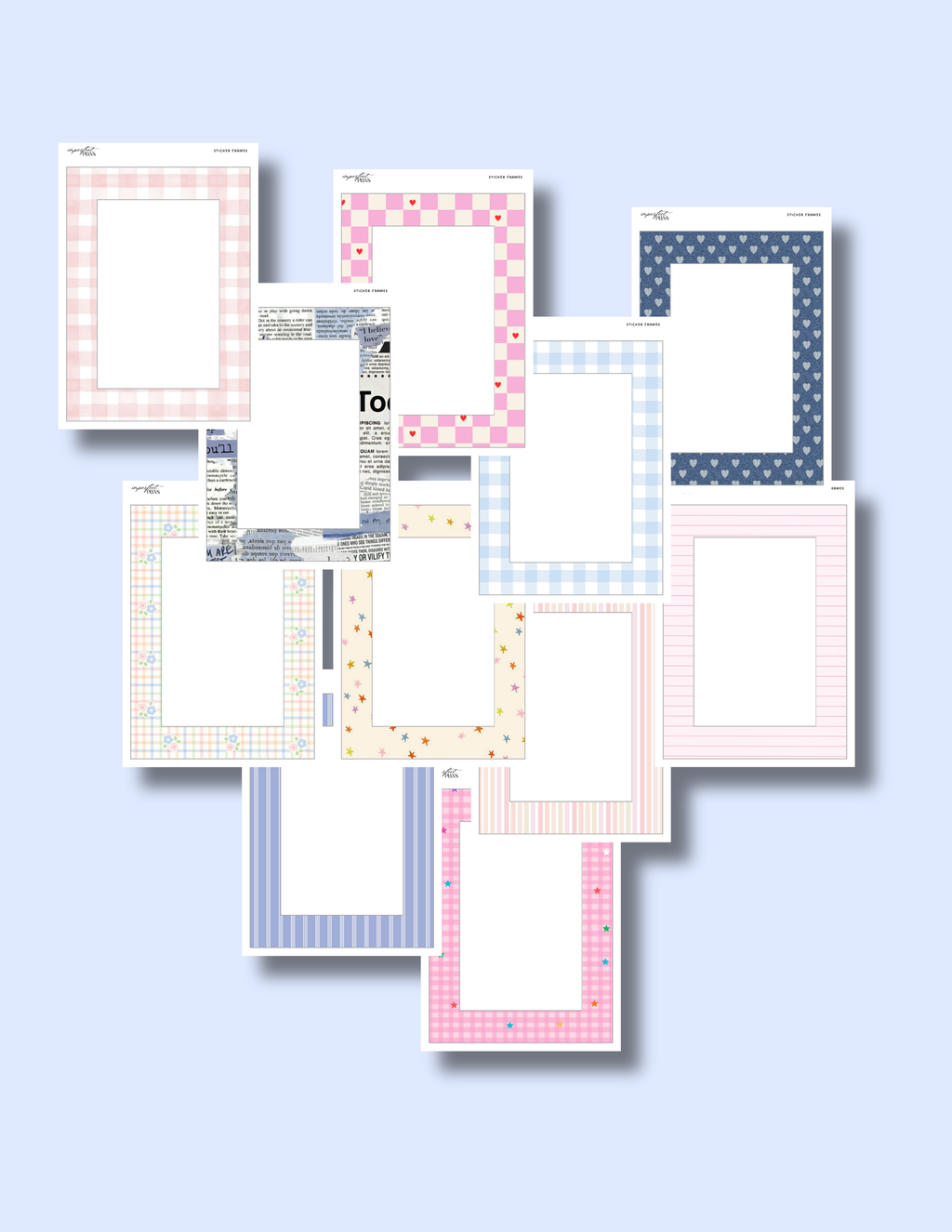 Vinyl Sticker frames
