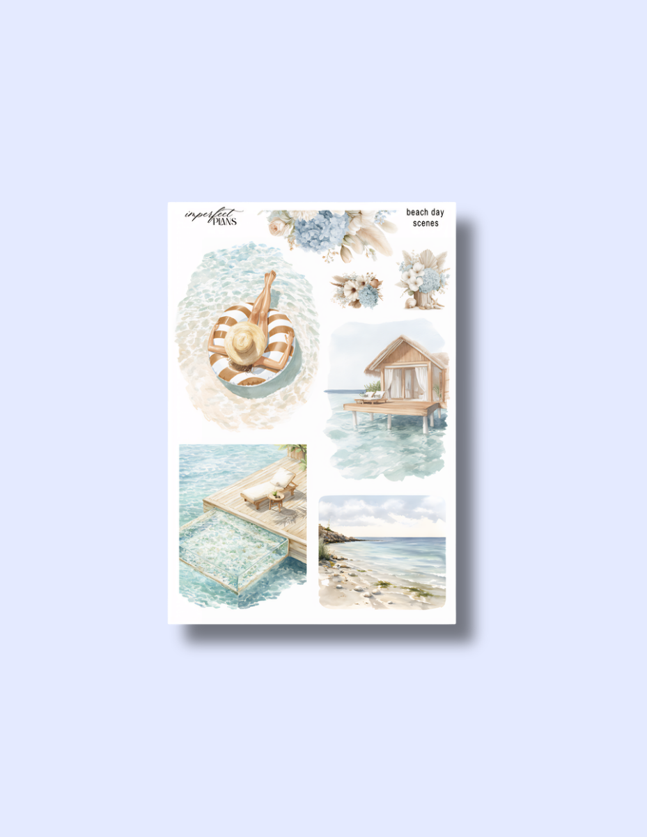 Beach day Journaling collection