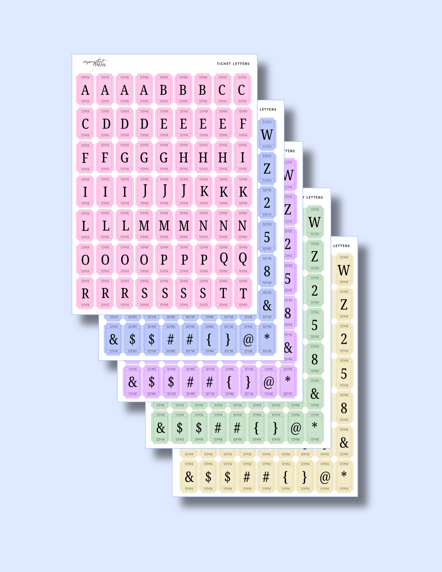 Ticket letters