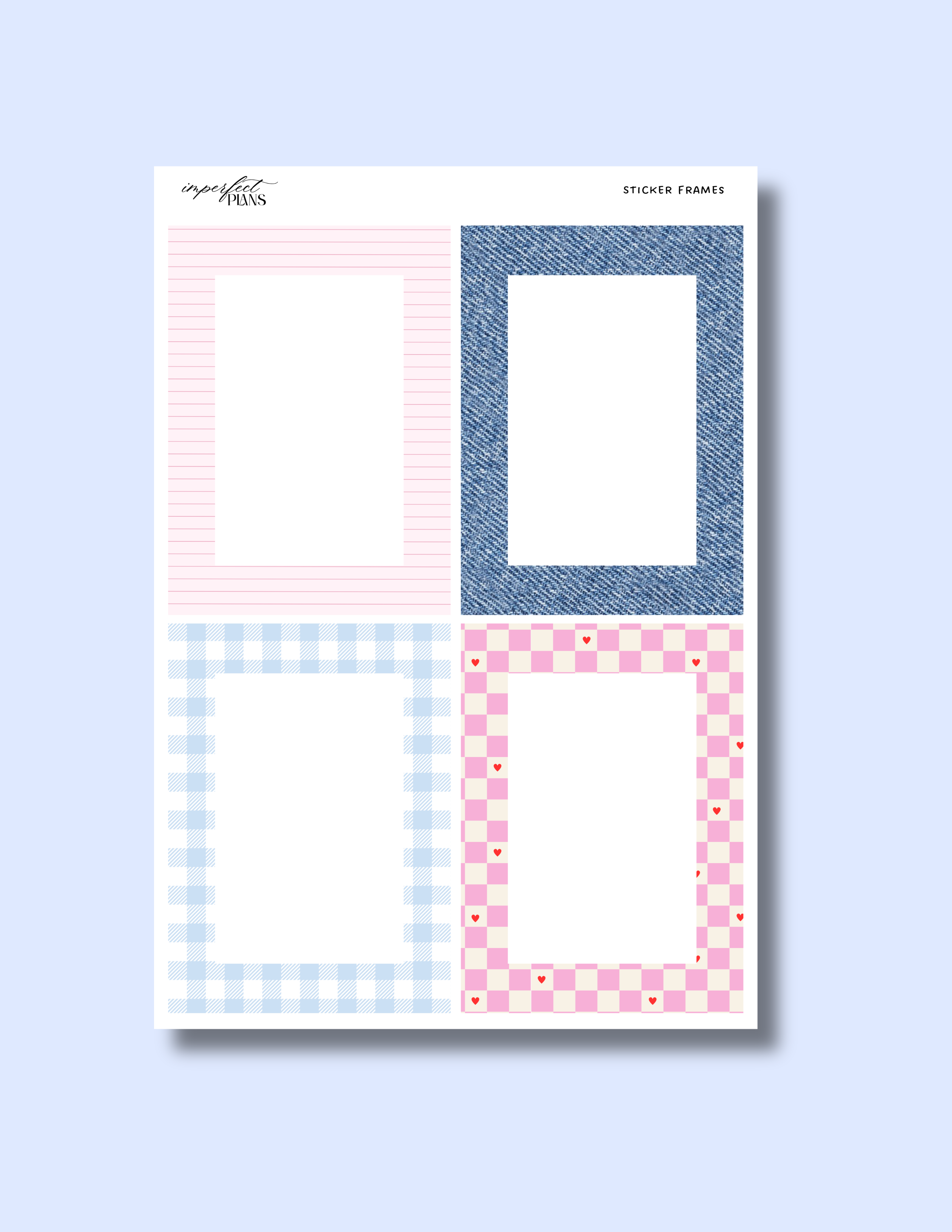 Vinyl Sticker frames set