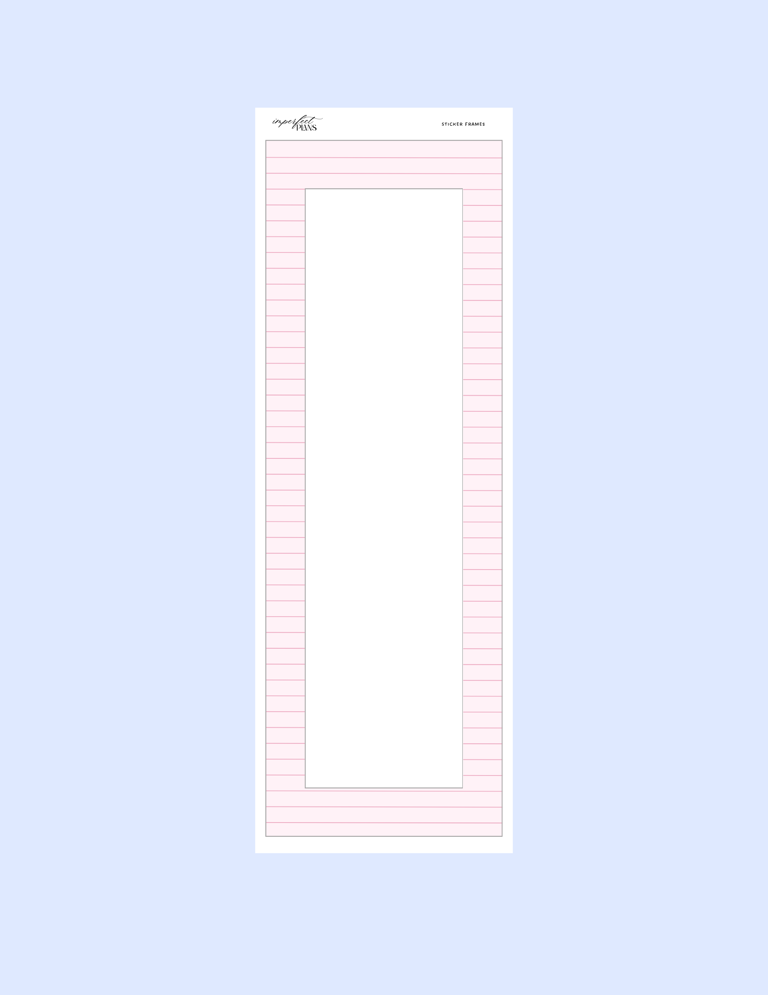 Vinyl Strip Sticker frame