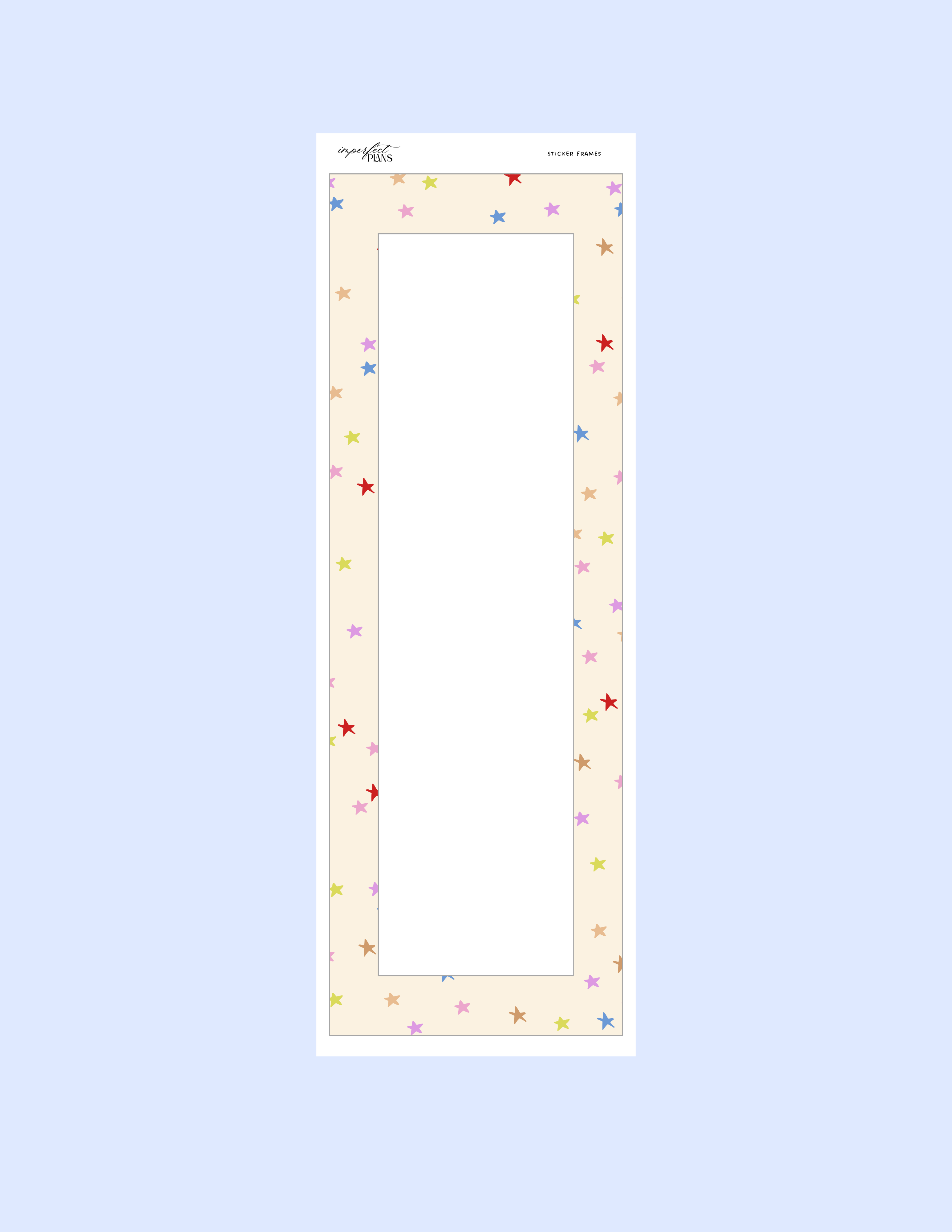 Vinyl Strip Sticker frame
