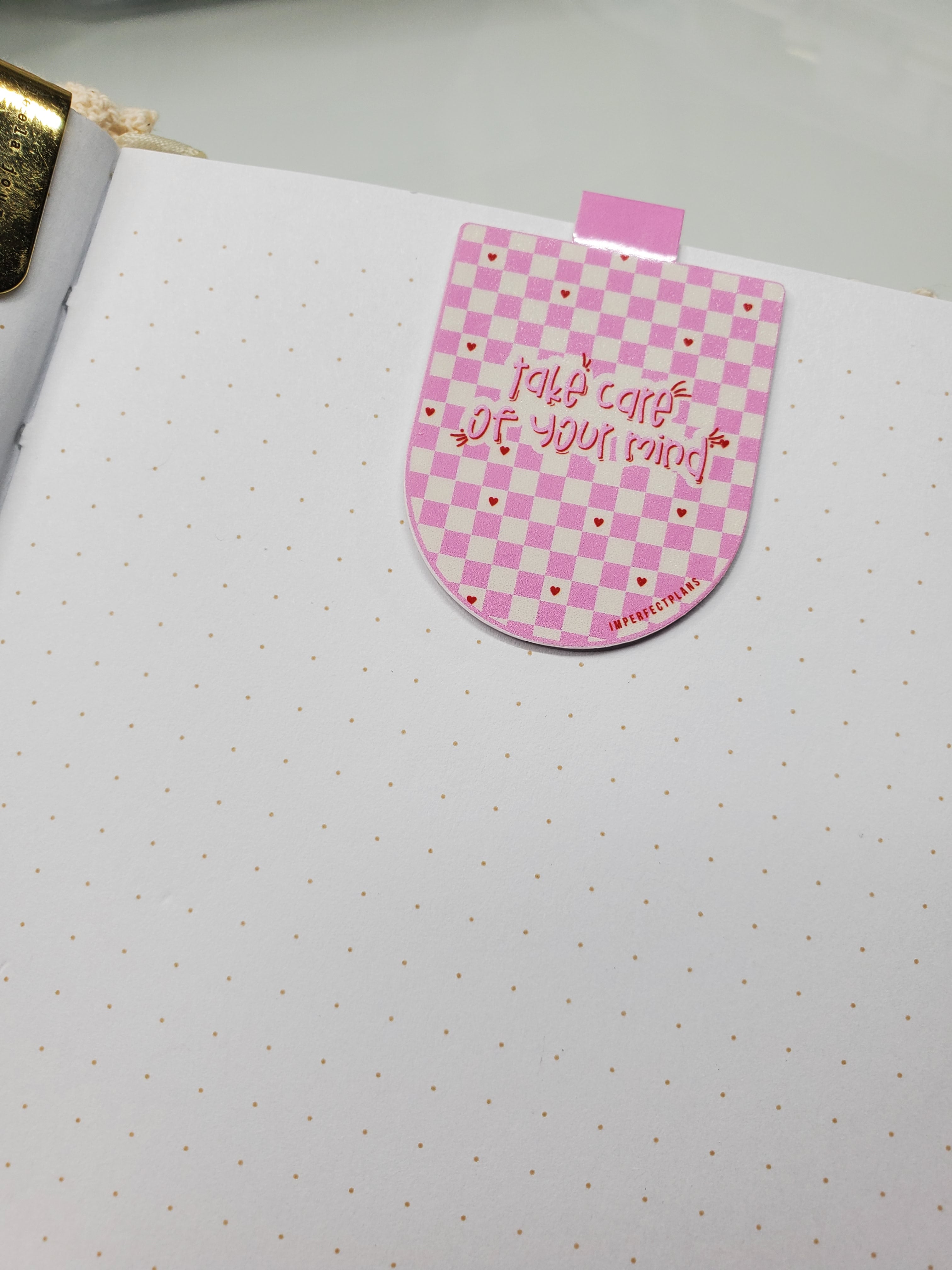 Take care of your mind Magnetic bookmark