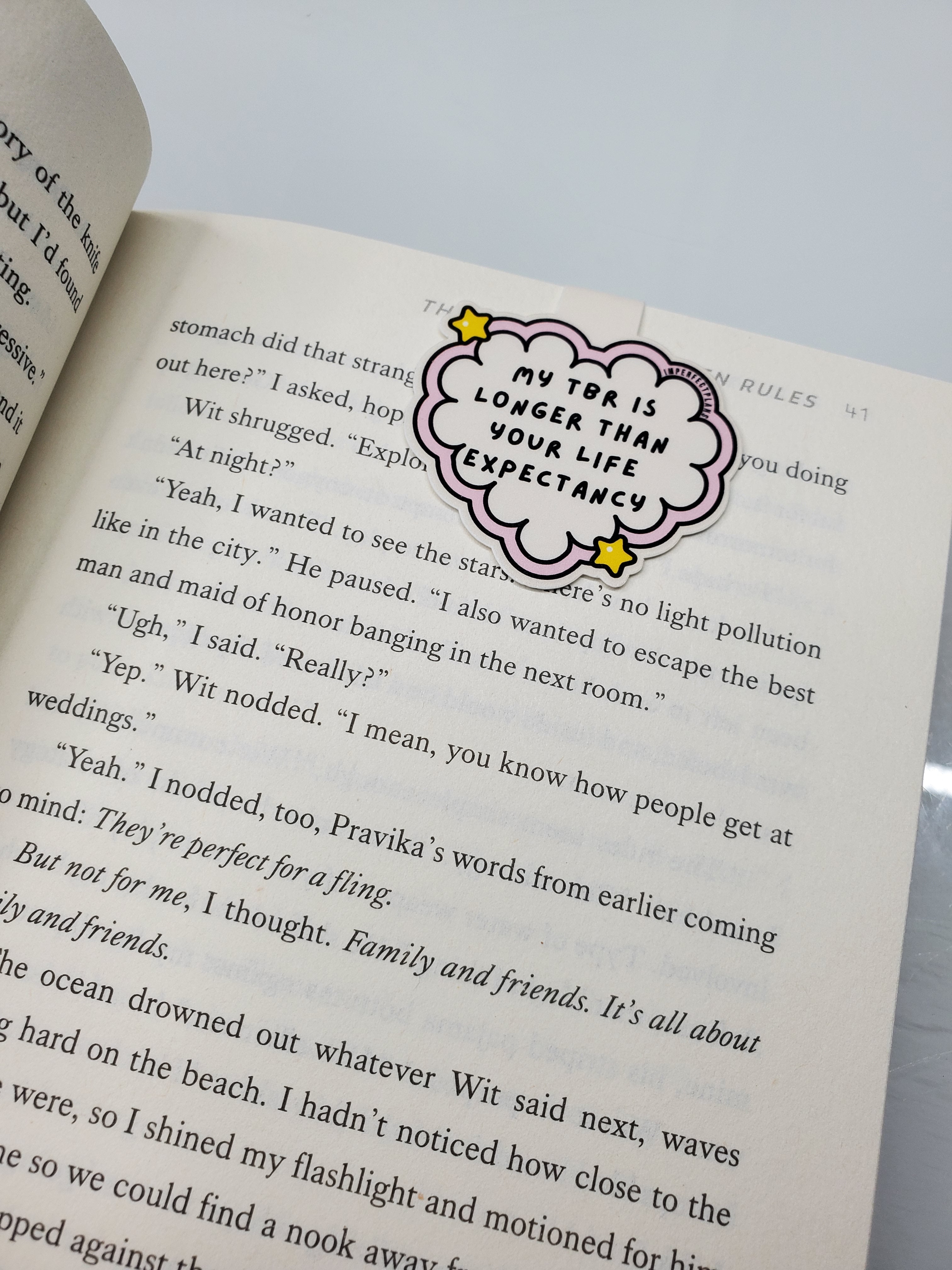 TBR Magnetic bookmark