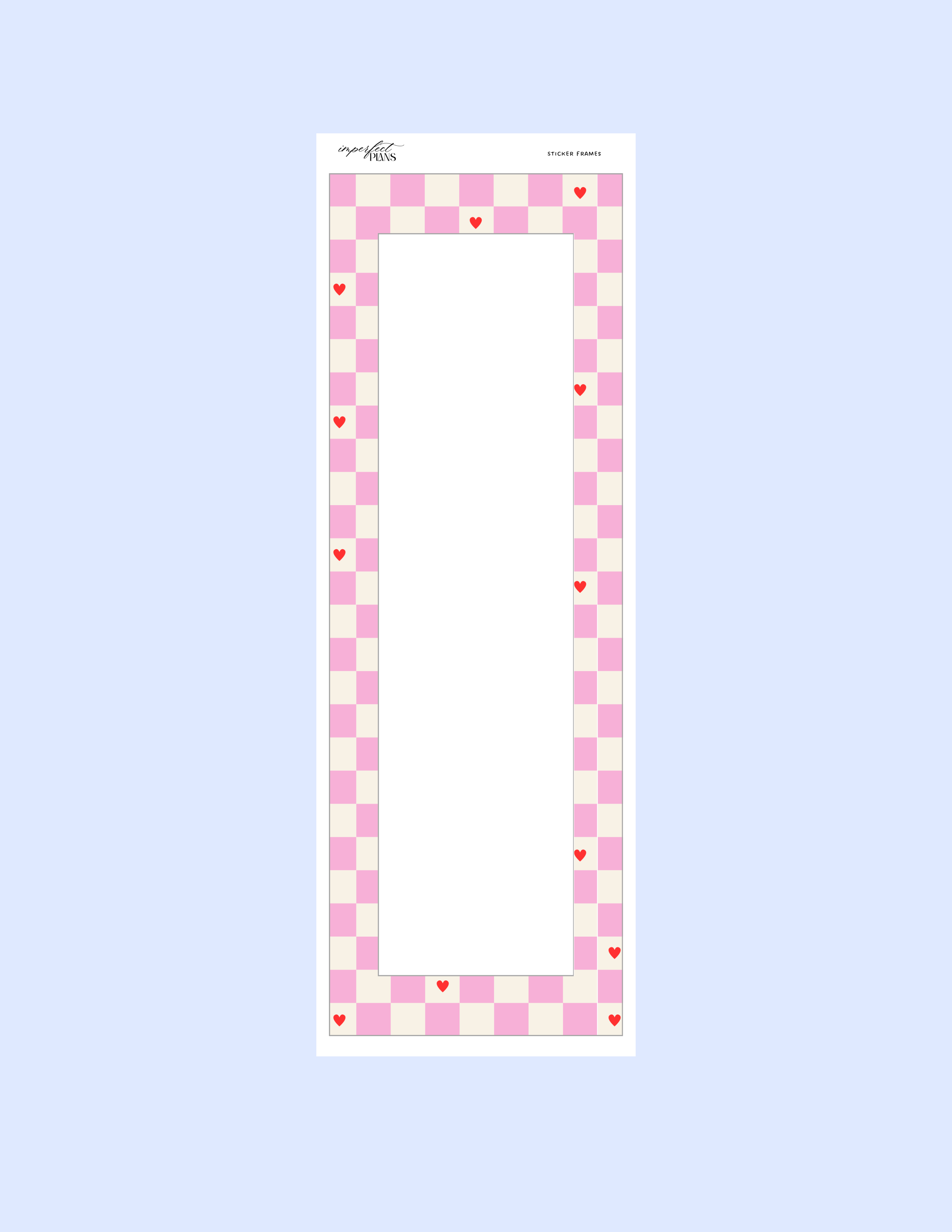 Vinyl Strip Sticker frame