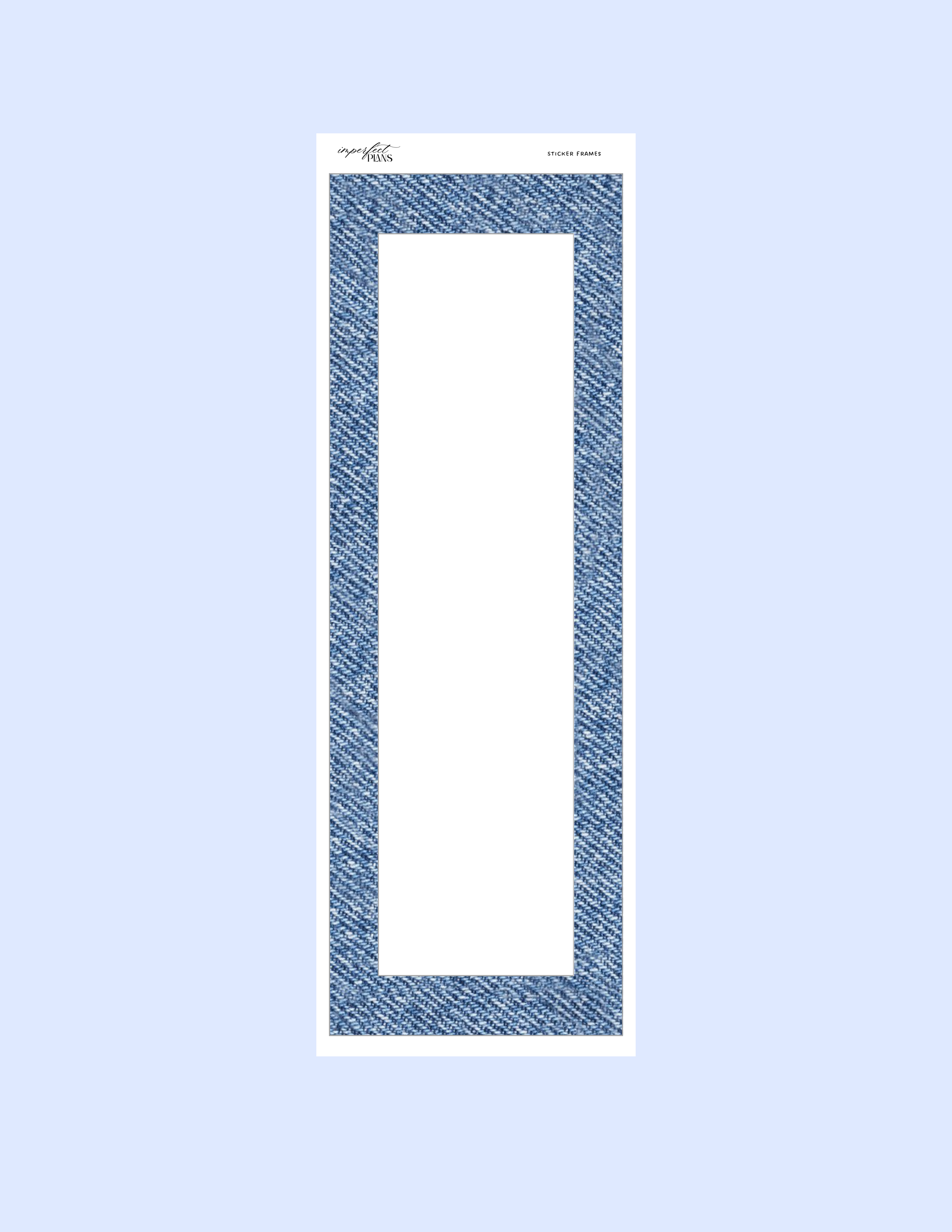 Vinyl Strip Sticker frame
