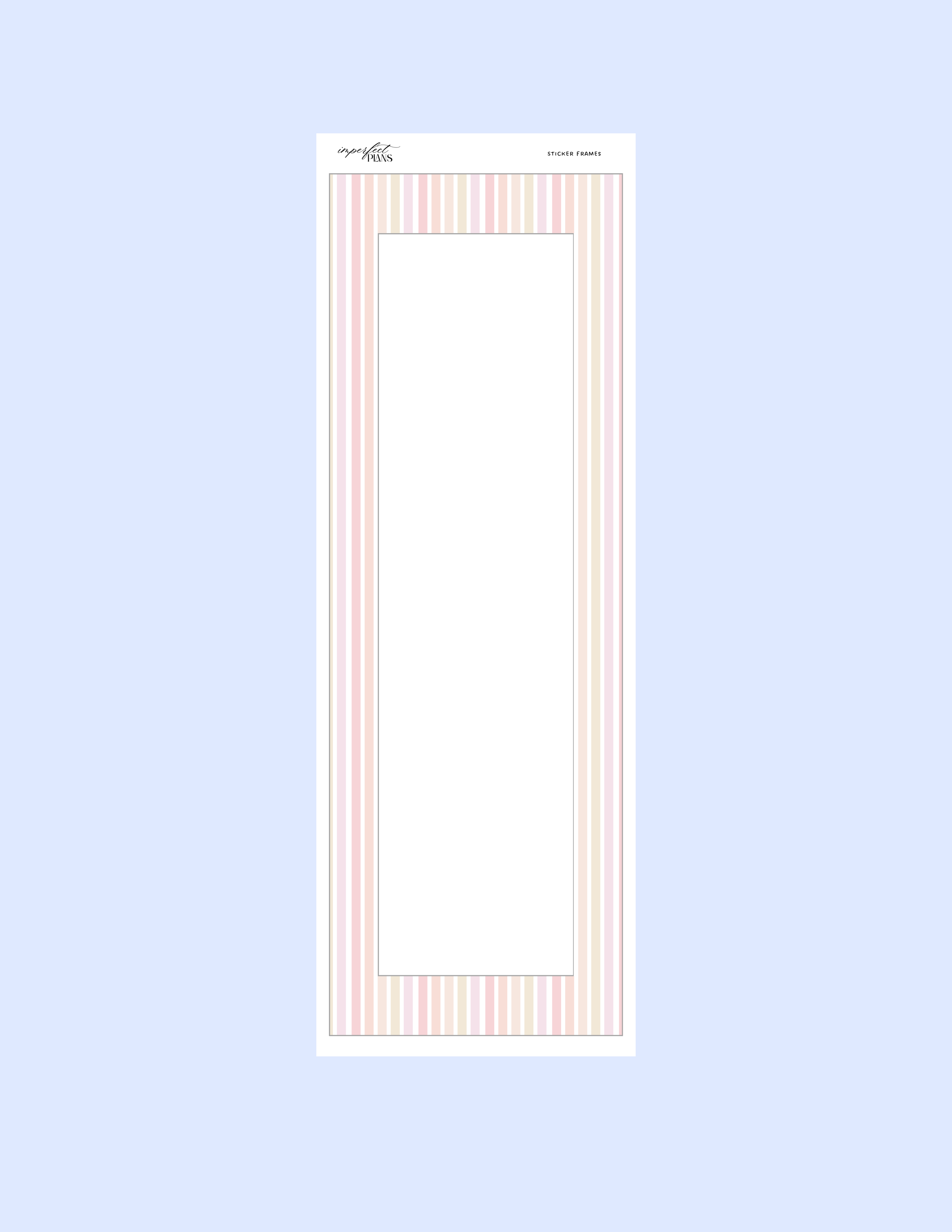 Vinyl Strip Sticker frame