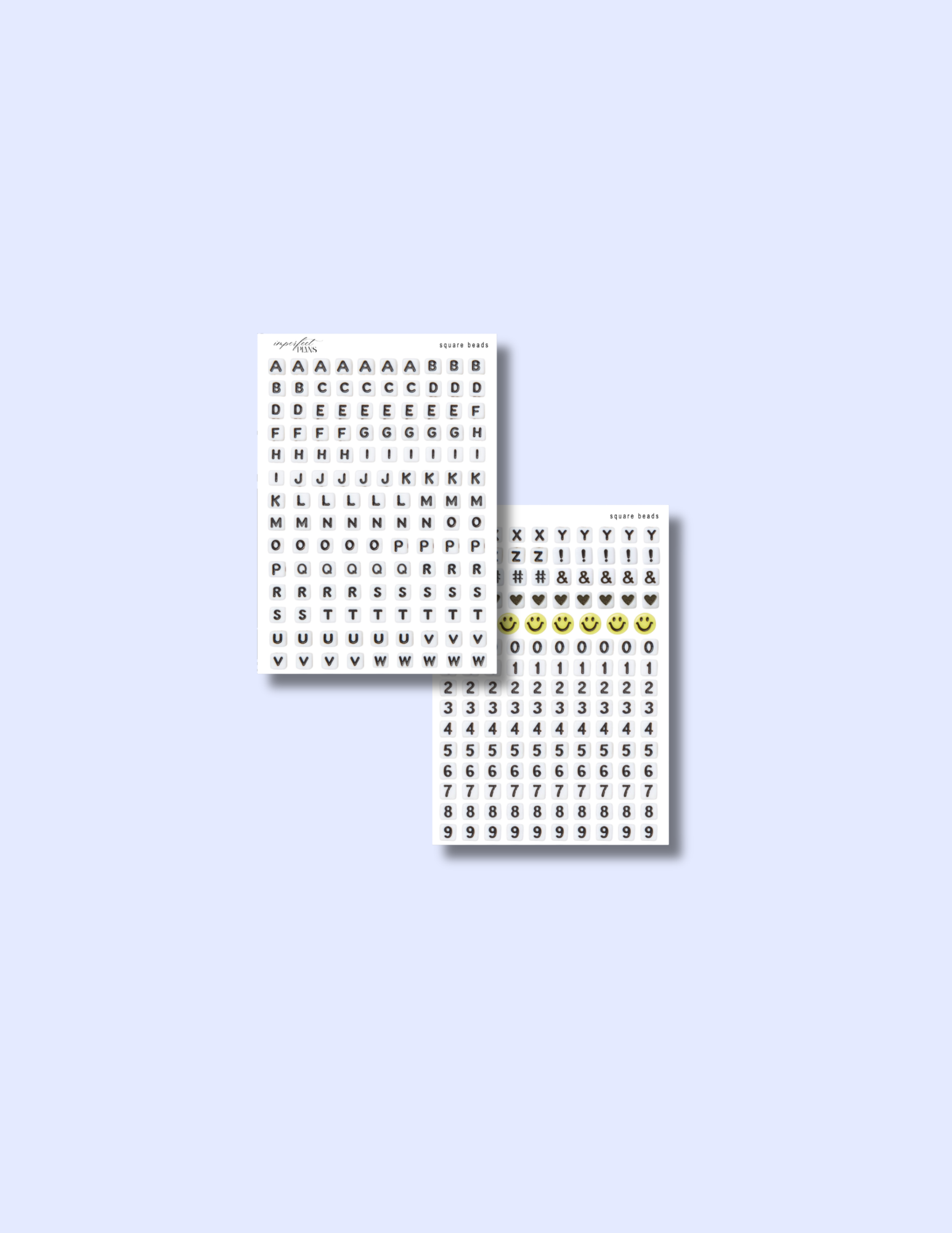 Square beads medium