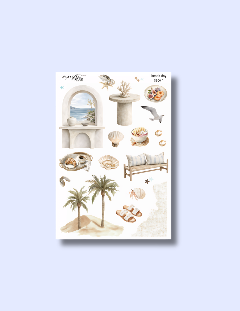 Beach day Journaling collection