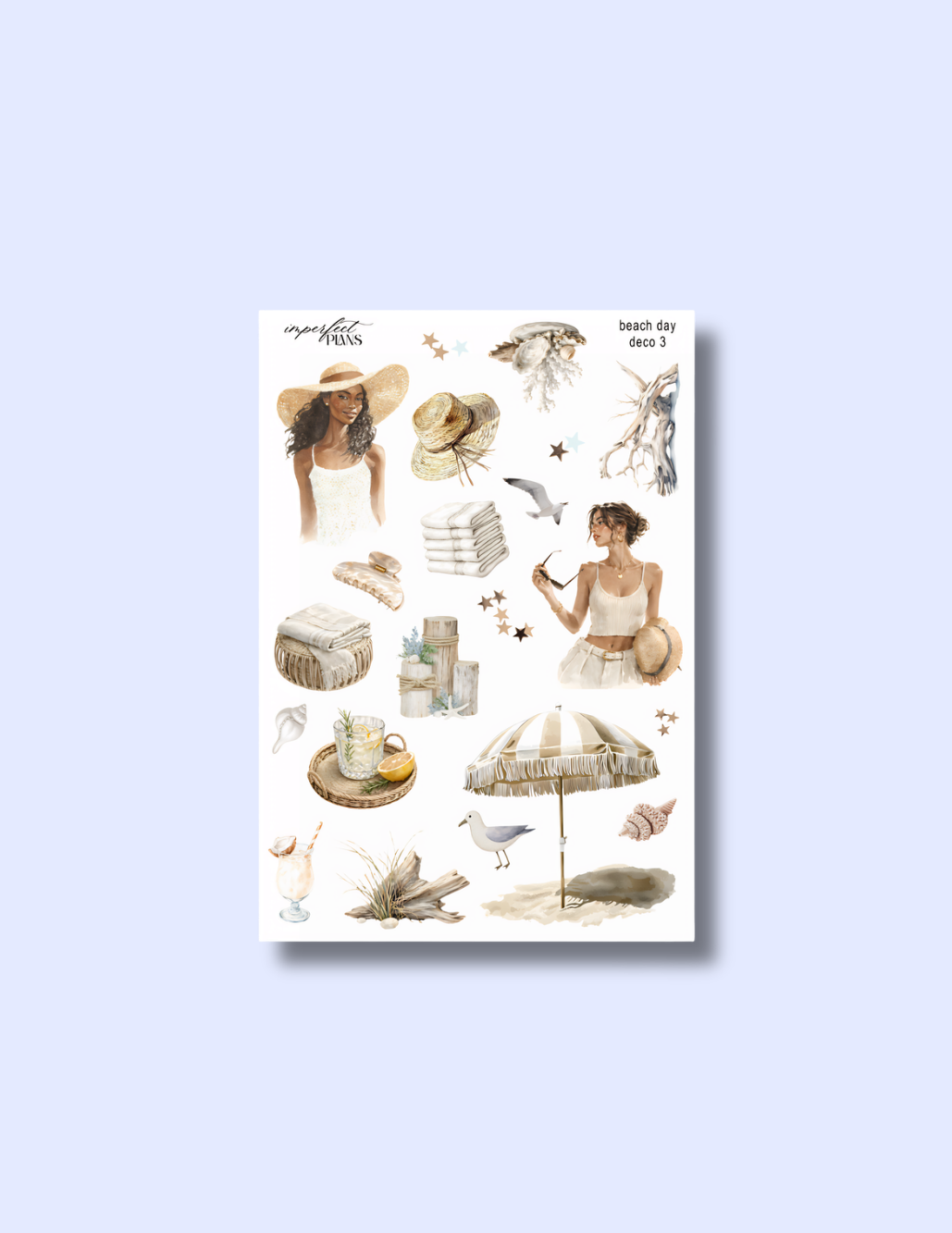 Beach day Journaling collection